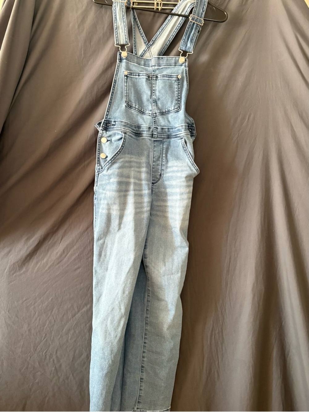 Sonoma Light Wash Blue Denim Overalls with Adjustable Straps